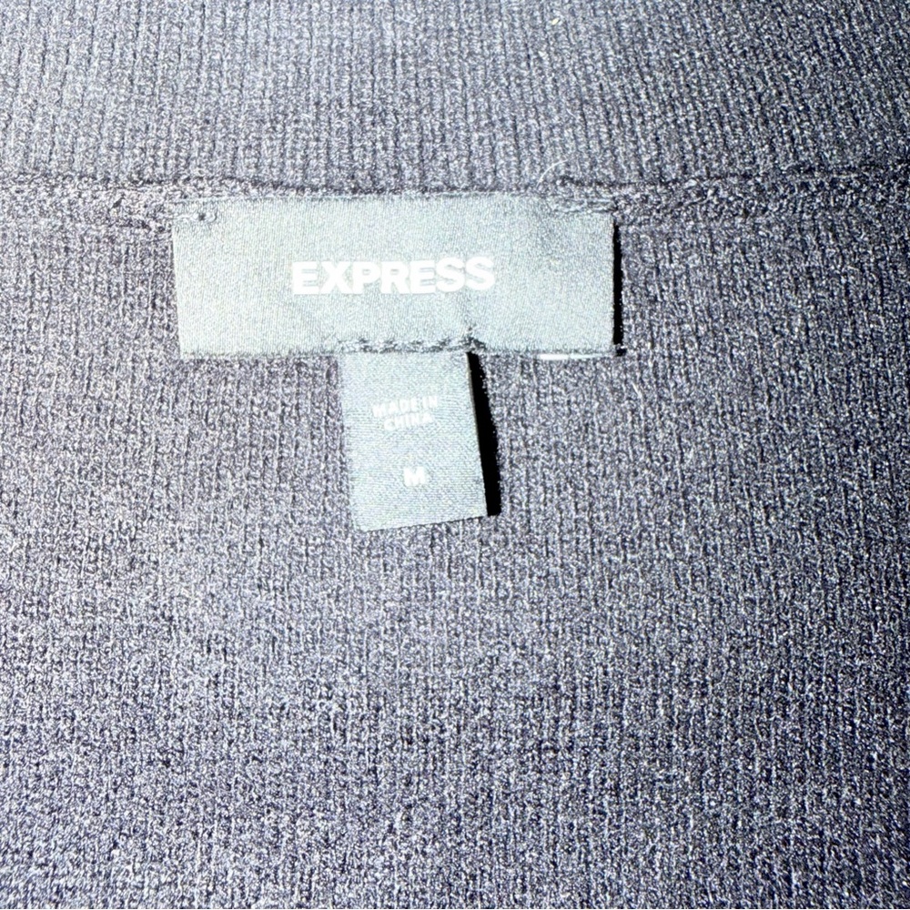 Express V-Neck Embellished Black Sweater - Picture 6 of 6